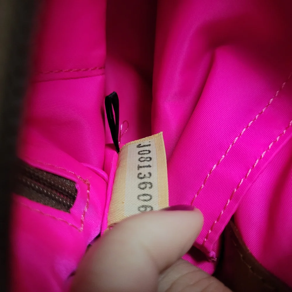 Dooney & Bourke Red and Blue Wristlet - Picture 6 of 9